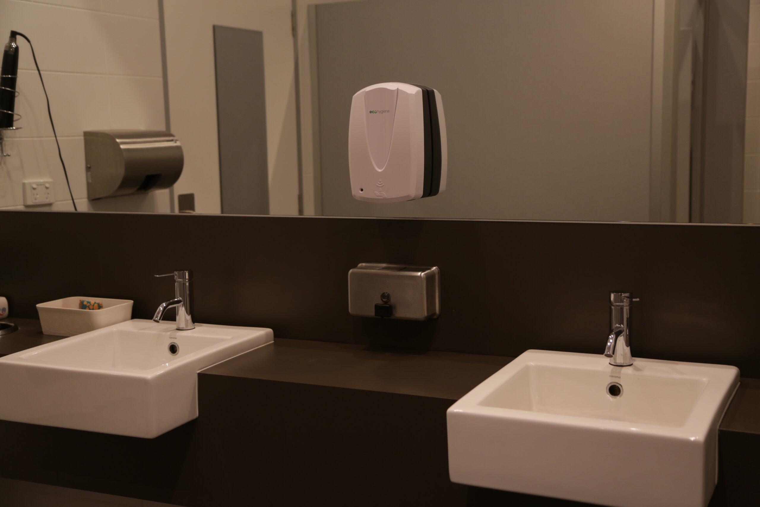 Bathroom and toilet school hygiene and cleaning 