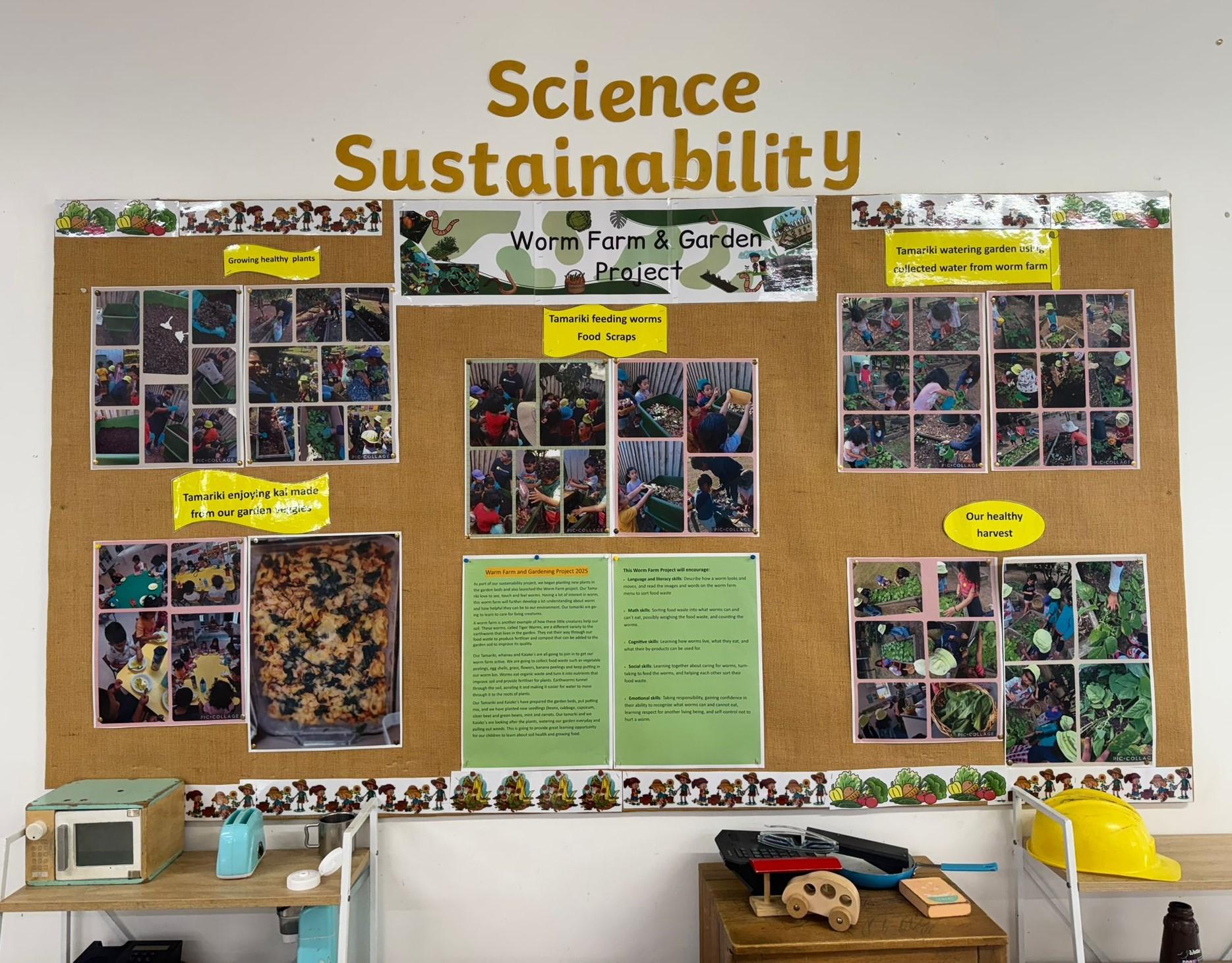 Mangere Science sustainability wall 