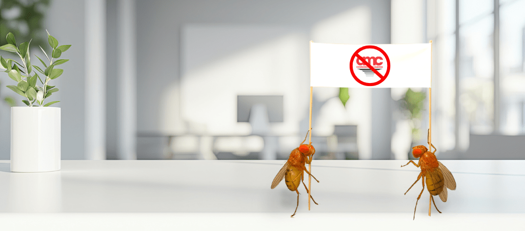 Fruits Flies protesting against AMC