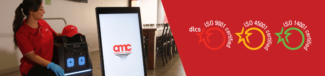 ISO certification certificates highlighting AMCโs commitment to quality, environmental care, and workplace health and safety